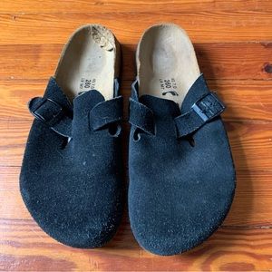 Betula by Birkenstock Boston black suede 260